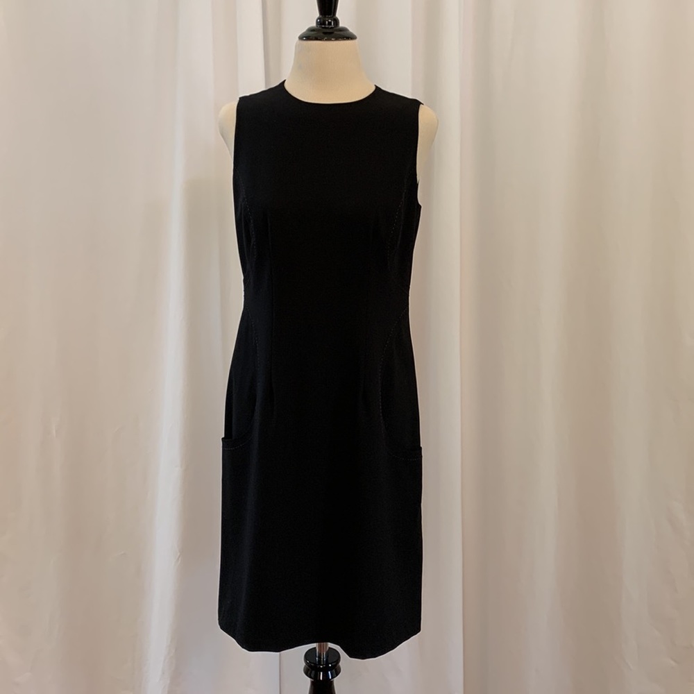 J. McLaughlin classic black sleeveless dress, size small - Picture 1 of 7
